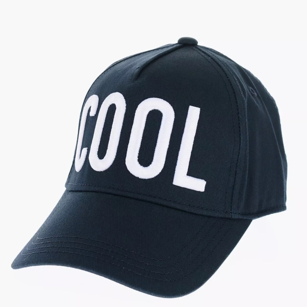 NEW NWT $160 Dsquared2 cool Kids Logo Embroidered Baseball Cap hat size II kids
